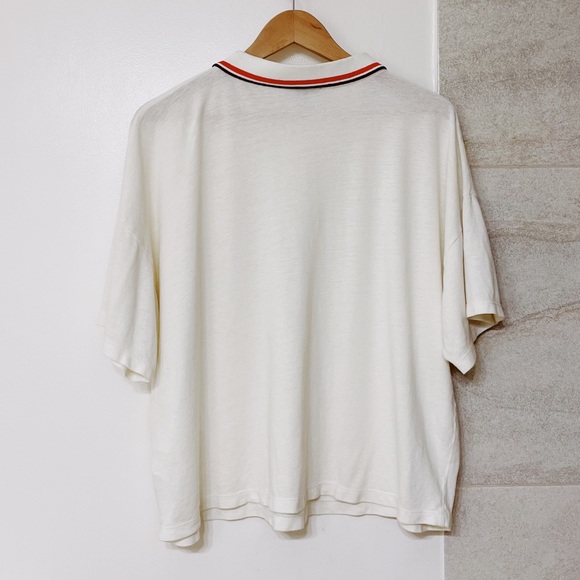 J.Crew | Oversized Piqué Polo T-Shirt | Size Medium - Picture 4 of 4